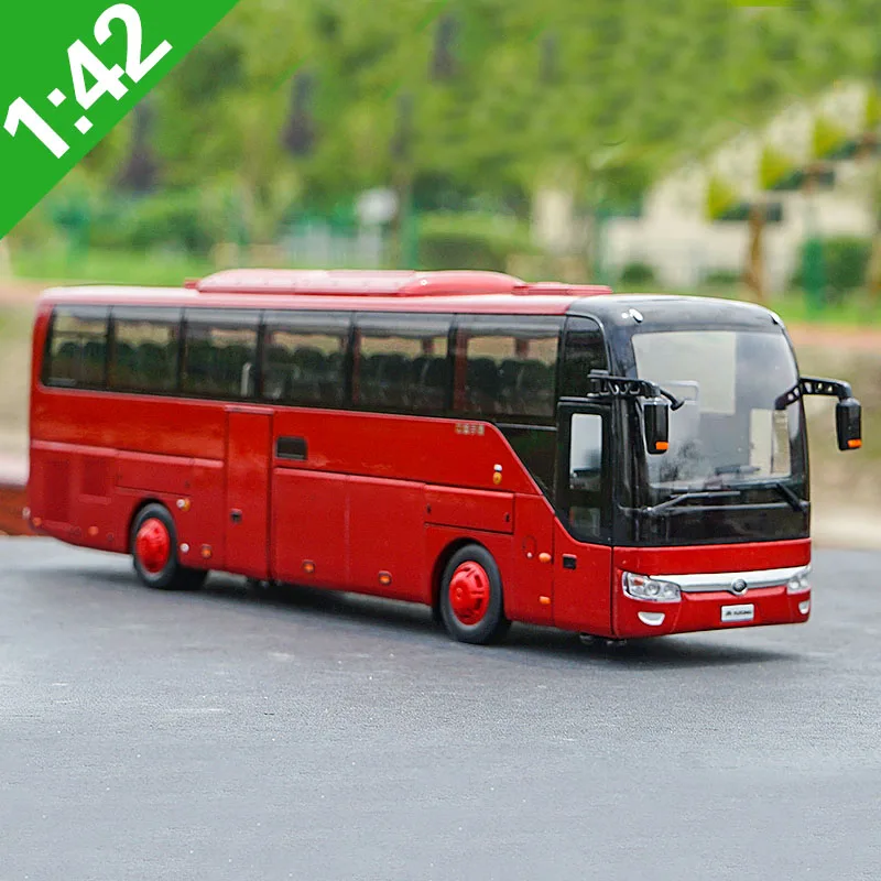 Оригинальная коробка 1:43 Масштаб Китай YuTong автобус туристическая машина литые игрушечные модели ZK6122H детские подарки