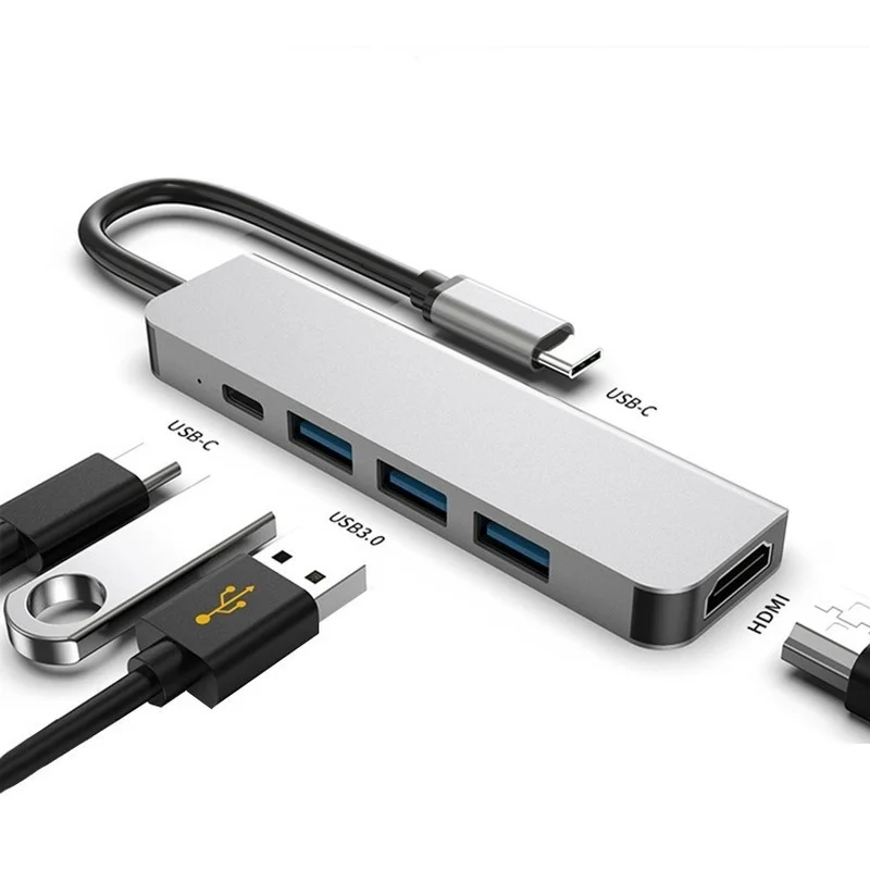 

USB C HUB Type to Multi 3.0 HDMI-Adapter Dock for MacBook Pro Huawei Mate - 3.1 Splitter Port