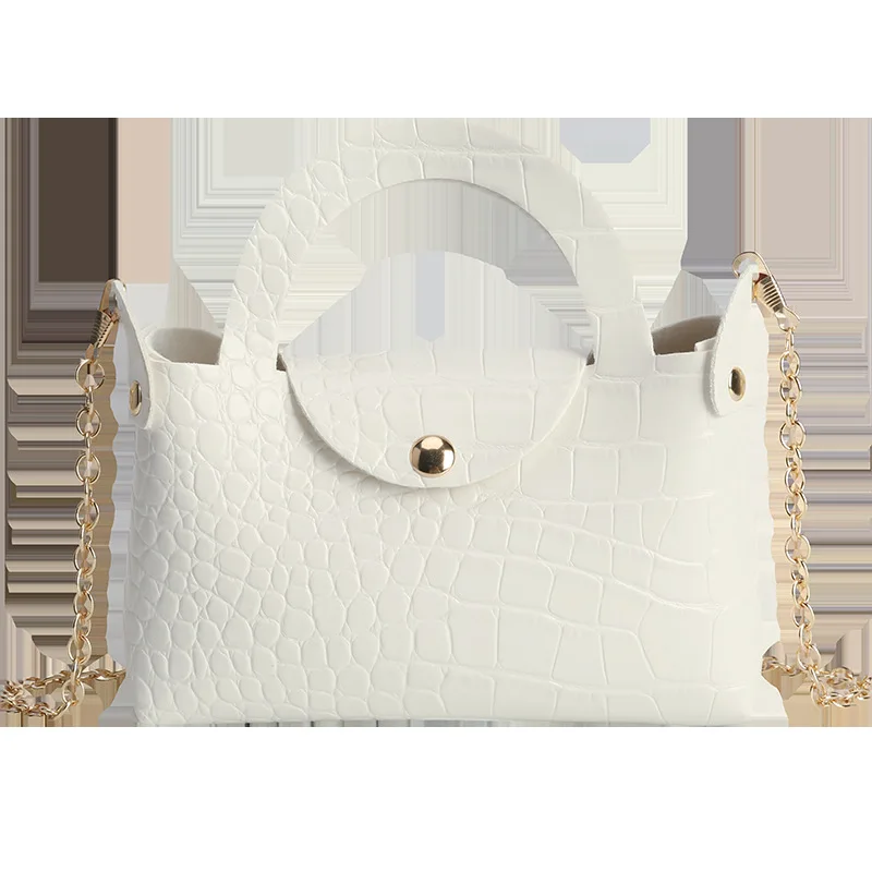 

Crocodile Pattern Small PU Leather Crossbody Bags for Women Single Shoulder Handbags Female Travel Chain Pink Bag B127