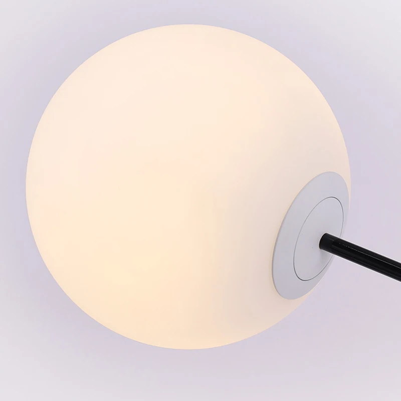 

Nordic Minimalist Floor Lamp Frosted Glass Spray Paint Fishing Light for Living Room Bedroom Bedside Decor Led Standing Lamps