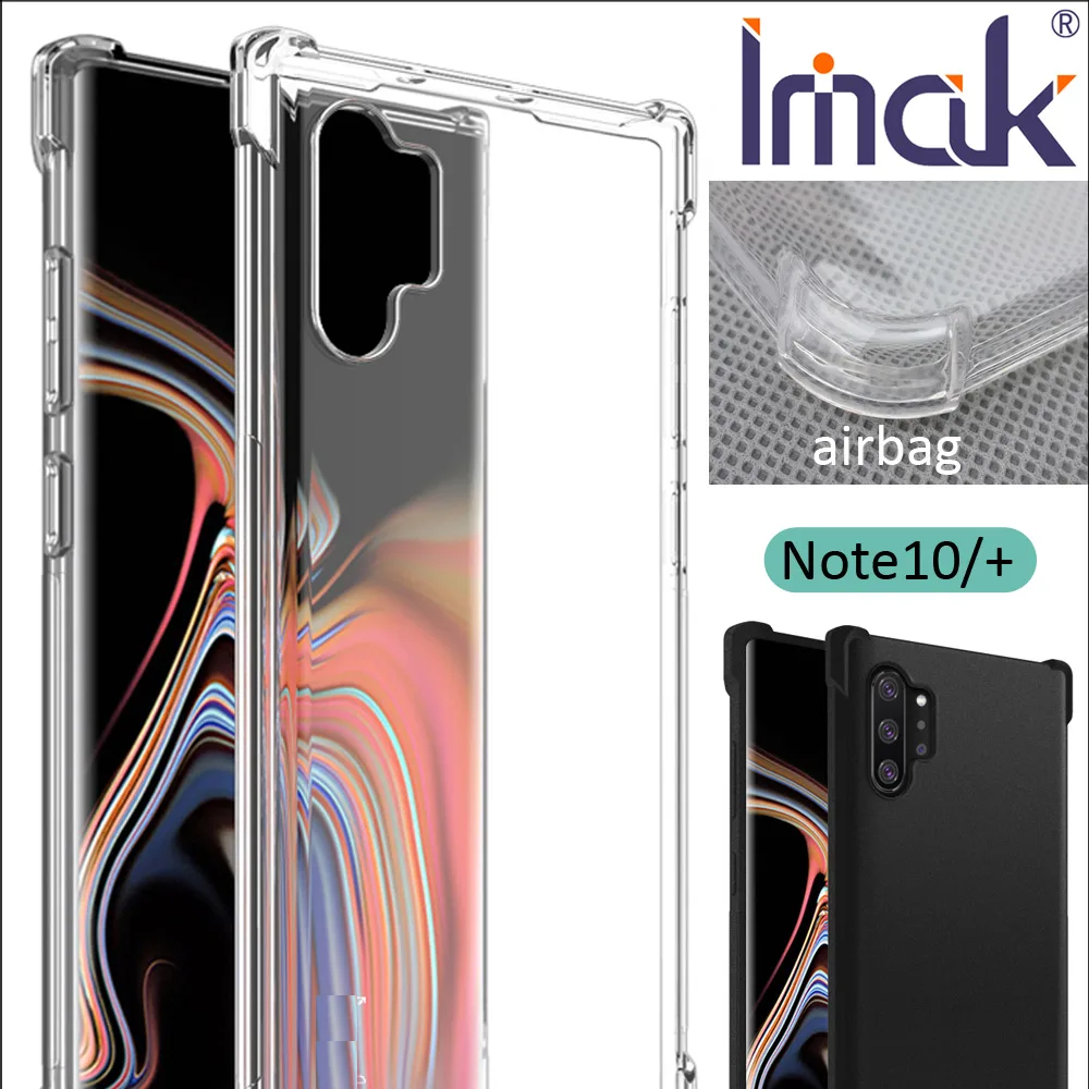 Чехол IMAK Airbag ДЛЯ samsung Galaxy Note 10 Plus, мягкий ТПУ Силиконовые прозрачные чехлы