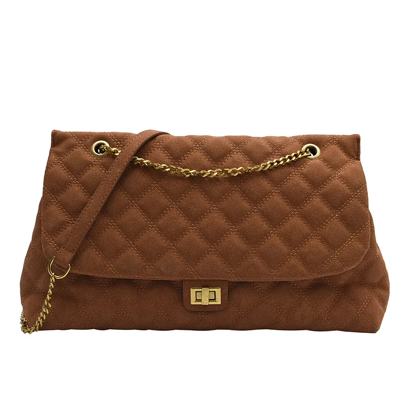 

New Fashion Rhombic Chain Handbags Niche Design Backpack Fashion Shoulder Bag Big Capacity Hand Bag and Purse Sac A Main