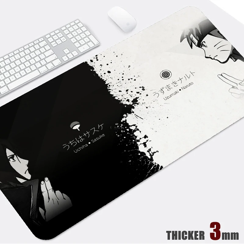

Игровой коврик для мыши Narutoed Ninjas, офисный Настольный коврик, аниме компьютерный ноутбук, большой, из натурального каучука, Стандартная комп...