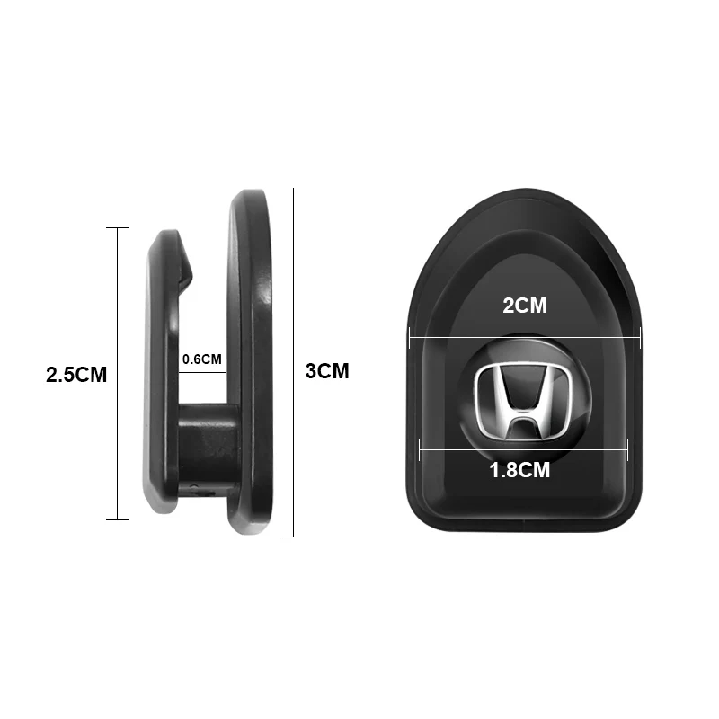 2/4шт ABS Автомобильные самоклеящиеся мини крючки для Honda Civic Fit Accord Odyssey City Pilot Jazz CRV HRV Legend Passport Vezel on.