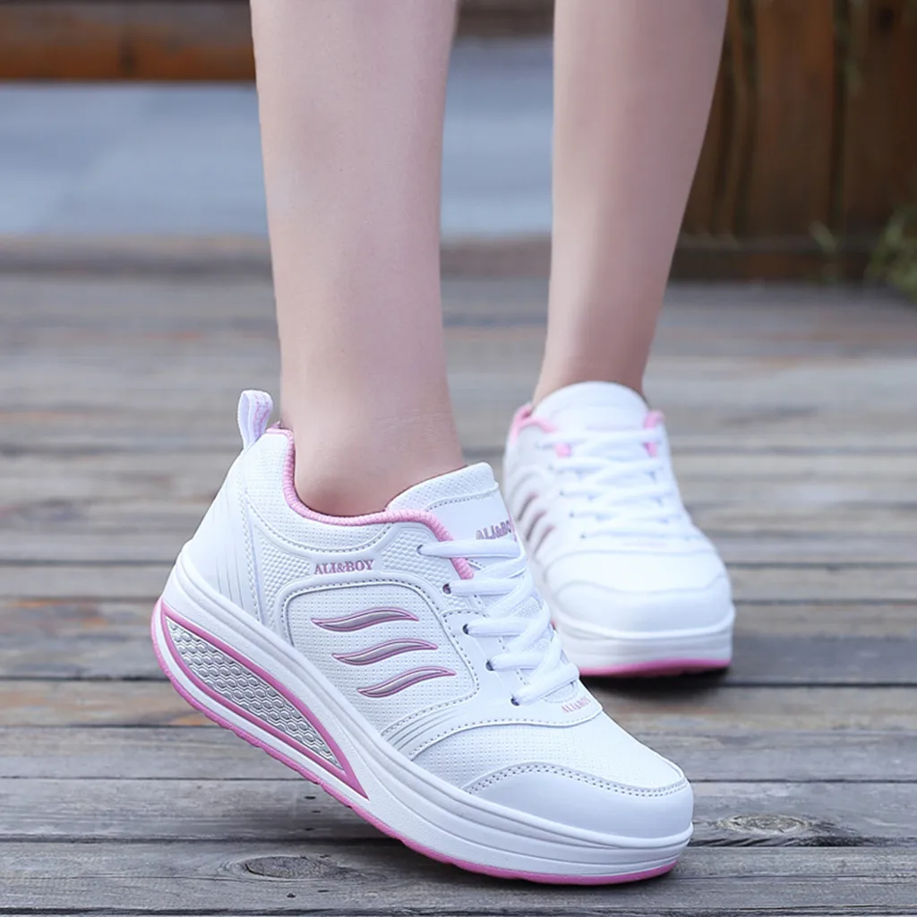 Кроссовки SAGACE женские спортивные дышащие сетчатые с утолщенной подошвой