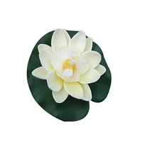 1pc simulation lotus flower mini artificial pond diy home fish tank pond garden decoration supplies accessories products