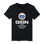Франция специальные Elite футболка политики блок огнж футболка Gendarmerie Мужская Летняя одежда GIGN футболки и топы с короткими рукавами