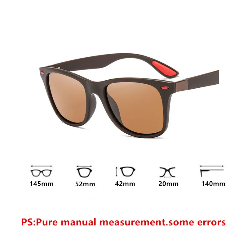 

2021 Classic Polarized Men's Sunglasses Fashion Ladies Square Polarized Sunglasses Retro Brand Design Driving Sunglasses UV400