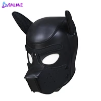 sm erotic latex rubber dog hood for women men bdsm bondage adults games puppy cosplay sex toys for couples flirting sex products