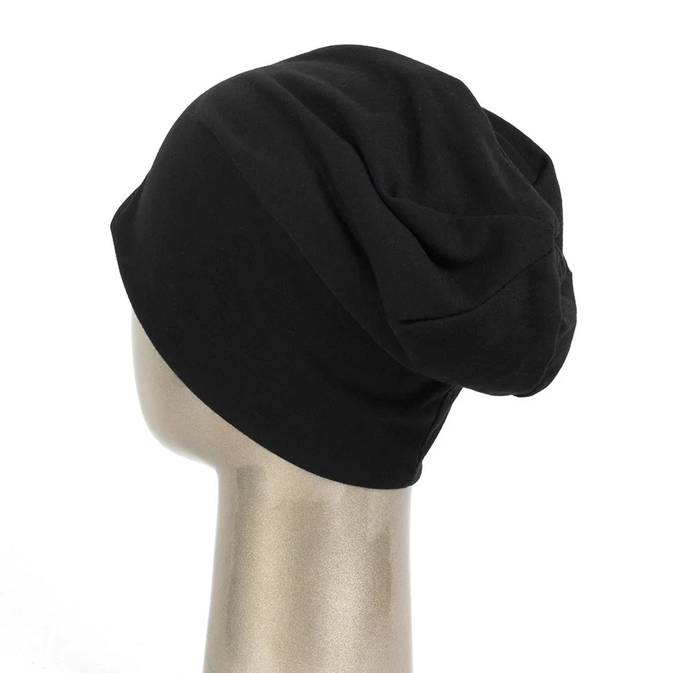 

Spring Beanie Hat For Women Men Fashion Hip-hop Cap Unisex Solid Color Slouchy Caps Outdoor Turban Skullies Beanies Female Hats