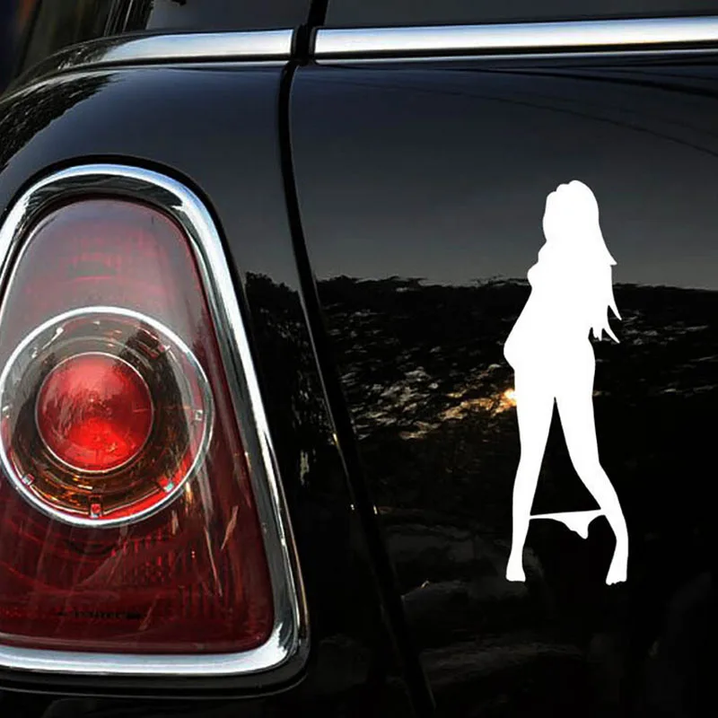 2016 Sexy Girls Car Sticker Styling Decal Wearing Bikini Super Cool Exterior Accessories 1Pcs White Black | Автомобили и