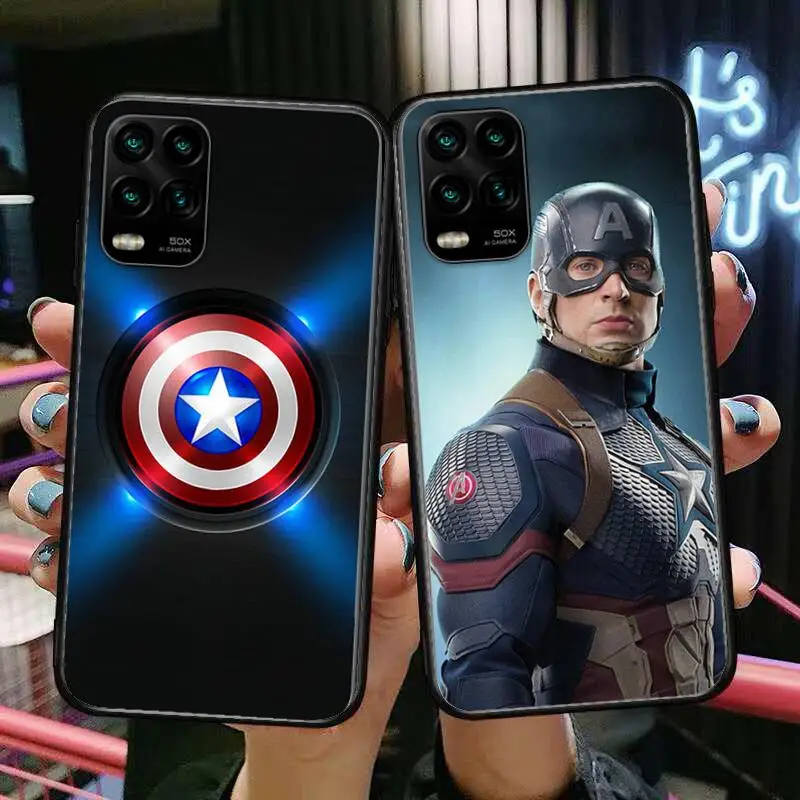 

Marvel Comics cartoon Phone Case For XiaoMi Redmi Note 10 9S 8 7 6 5 A Pro T Y1 Anime Black Cover Silicone Back Pre