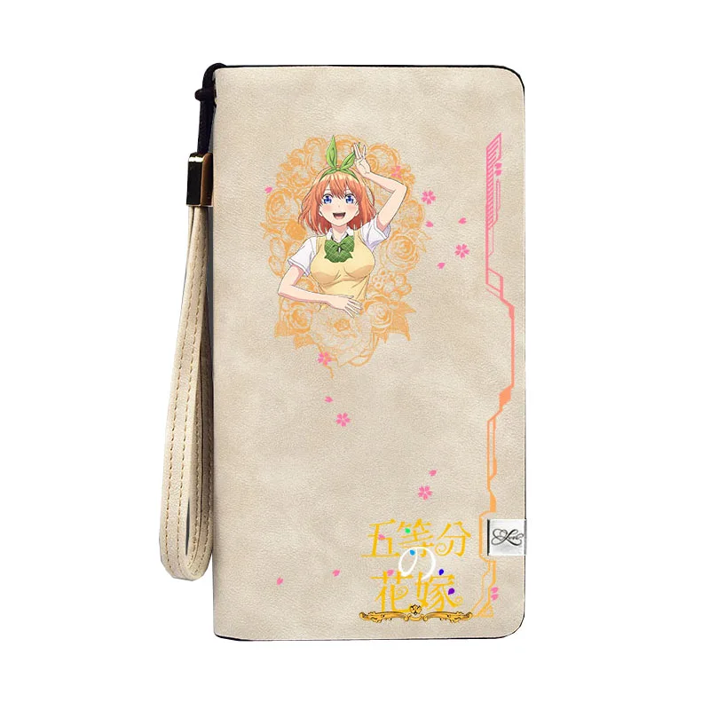 Quintuplets женские портмоне из искусственной кожи короткий кошелек Kawaii ID Card Holder Nakano Miku Money Phone сумки