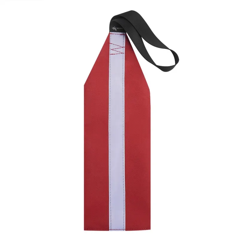 

Однослойный Каяка каноэ, длинный дорожный буксировочный флаг, очень видимый Прочный Красный защитный флаг с ремешком для улицы