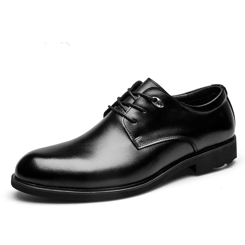 

Men's Formal Shoes Anti-slip Breathable Black Handsome Men Business Shoes Fashion Casual Boutique Shoes Male Leather Shoes *
