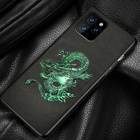 3d emboss genuine leather phone case for iphone 13 pro max 12 mini 12 11 pro max x xs max xr 8 6 6s 7 plus se 2020 back cover