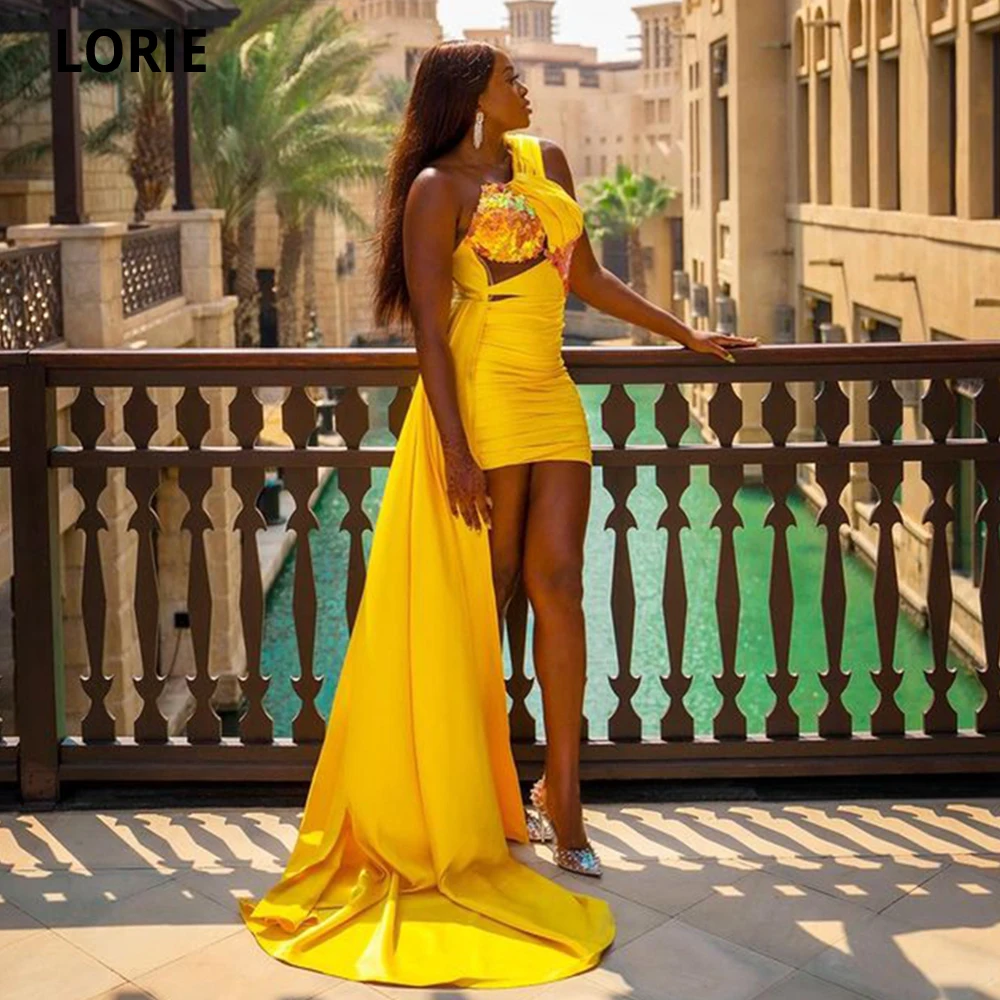 

LORIE Evening Dress Elegant Long Evening Dresses Removable Train Robe De Soiree 2021 Abendkleider Evening Gown Appliques