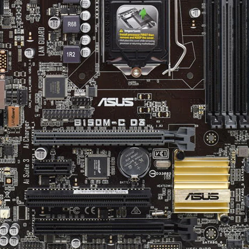 Материнская плата 1151 ASUS B150M-C D3 материнская 1151DDR3 32 ГБ ОЗУ Intel B150 VGA PCI-E 3 0 микро ATX