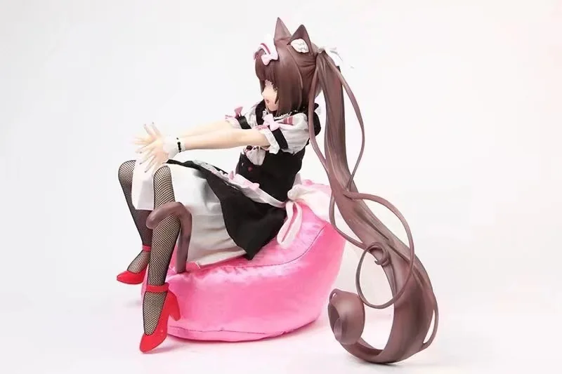 

Native BINDing NEKOPARA Chocola Vanilla PVC Action Figure Anime Sexy Girl 1/4 Scale Real clothes Figure Model Adult Toys