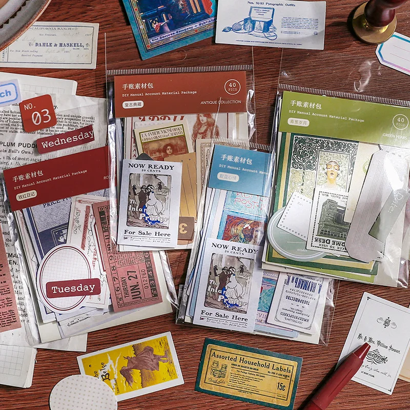 Для выведения токсинов 40 шт ретро постер украшение для альбома стикеры DIY дневник