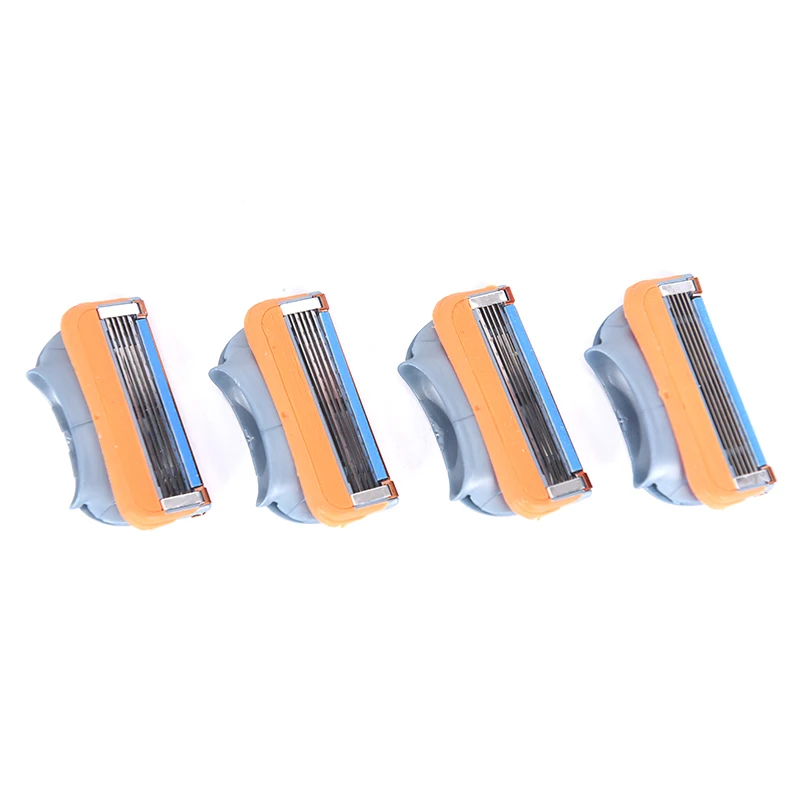 

4pcs Male Facial Razor Ink Cartridge Manual Razor Blade Five Layer Razor Blade Handheld Old Style Razor