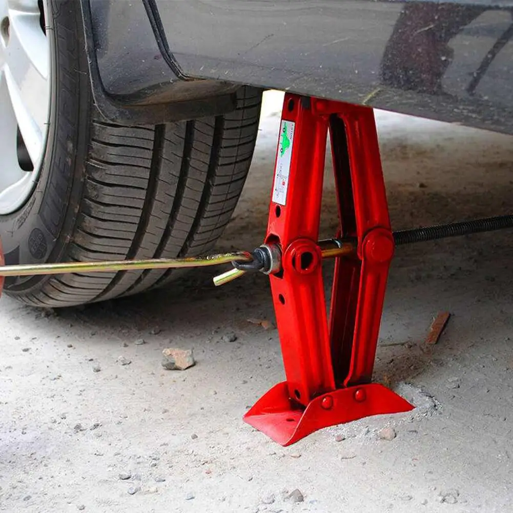 Автомобильный ножничный домкрат из нержавеющей стали хромированный аварийный