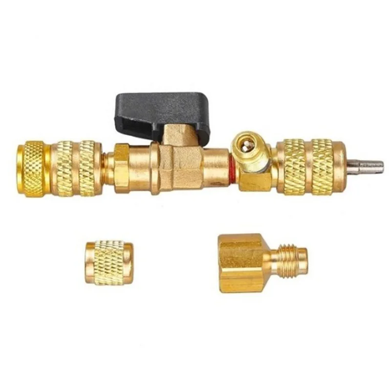 1Pc R410A R22 Dual Size SAE Port HVAC Valve Core Removal/Installer Tool(No Gas Loss) with 10Pcs | Бытовая техника