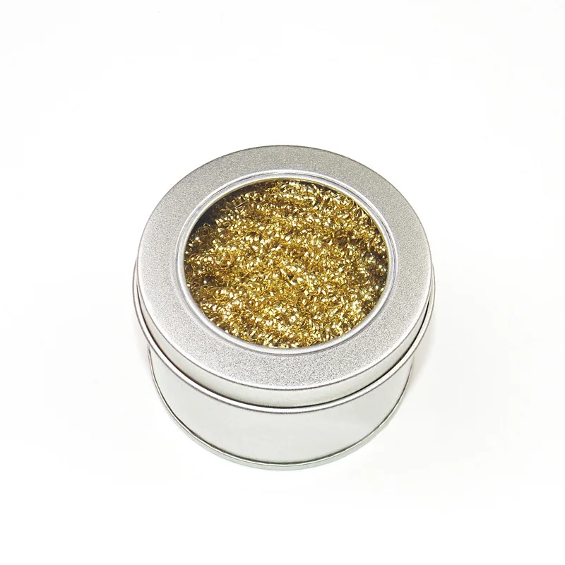 

Welding Solder Iron Tip Cleaner Steel Wire Sponge Balls Solder Brass Tip Cleaner Steel Wire Sponge for Cleaning Solder Iron Tips