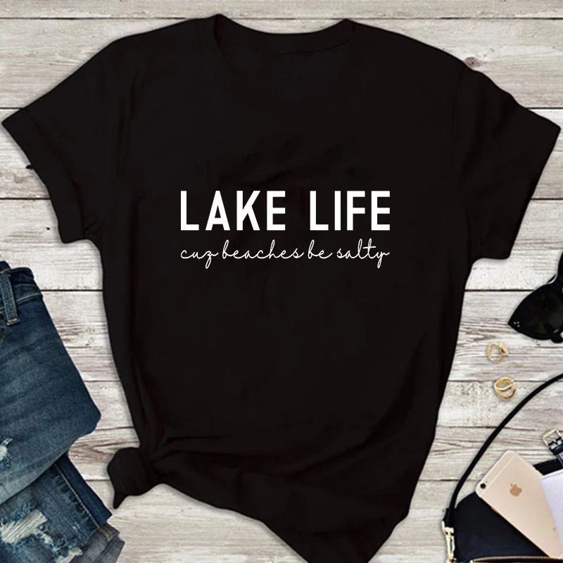 Женская футболка с коротким рукавом в стиле унисекс|Футболки| |