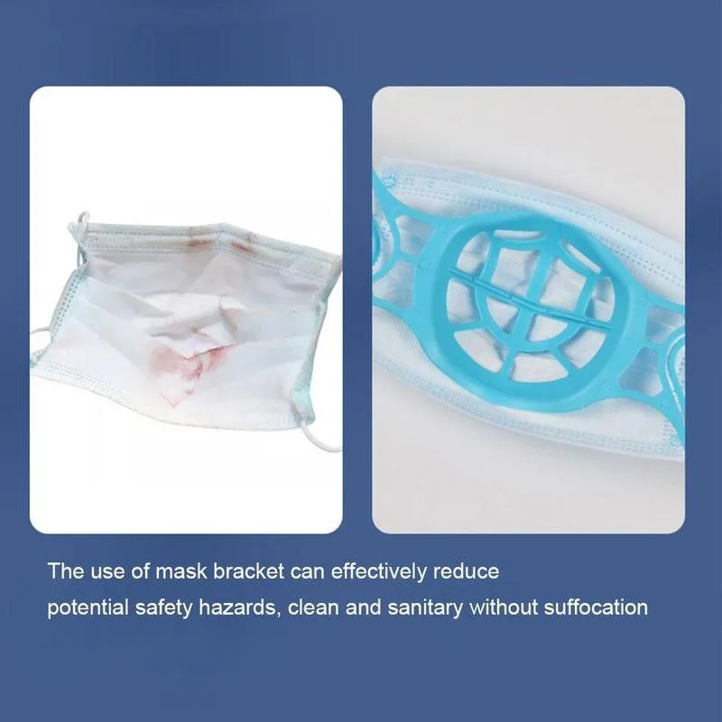 

Silicone 3D Adult Mask Holder Separate Nose Mouth Support Holder Breathable Breathing Assist Bracket Silicone Cushion Inner F8D0