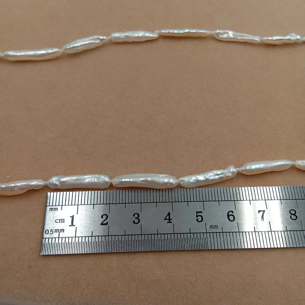 30 см BIWA жемчужное ожерелье, натуральный пресноводный жемчуг NECKLACE-15-30MM мини BIWA барокко Жемчуг