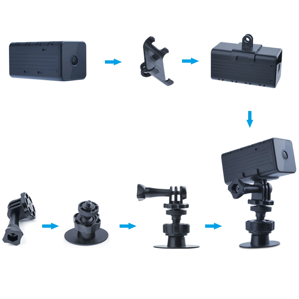 Беспроводная мини камера умная WiFi видеокамера IR 4 K 1080 P Vlog Espia HD ночное видение