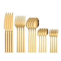 tableware spoon fork knife golden cutlery dinnerware set 20 pieces dinnerware set with tea fork dishwasher safe