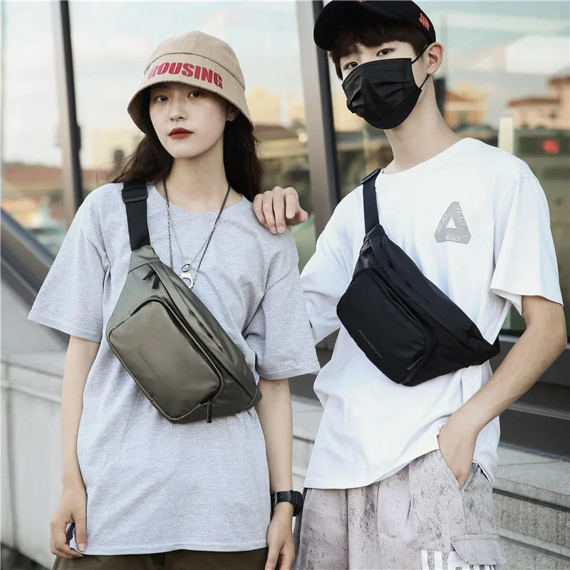 

Fashion Men Outdoor Sports Waist Bag Rig Bag Functional Tooling Money Banana Phone Chest Bag Shoulder Pack