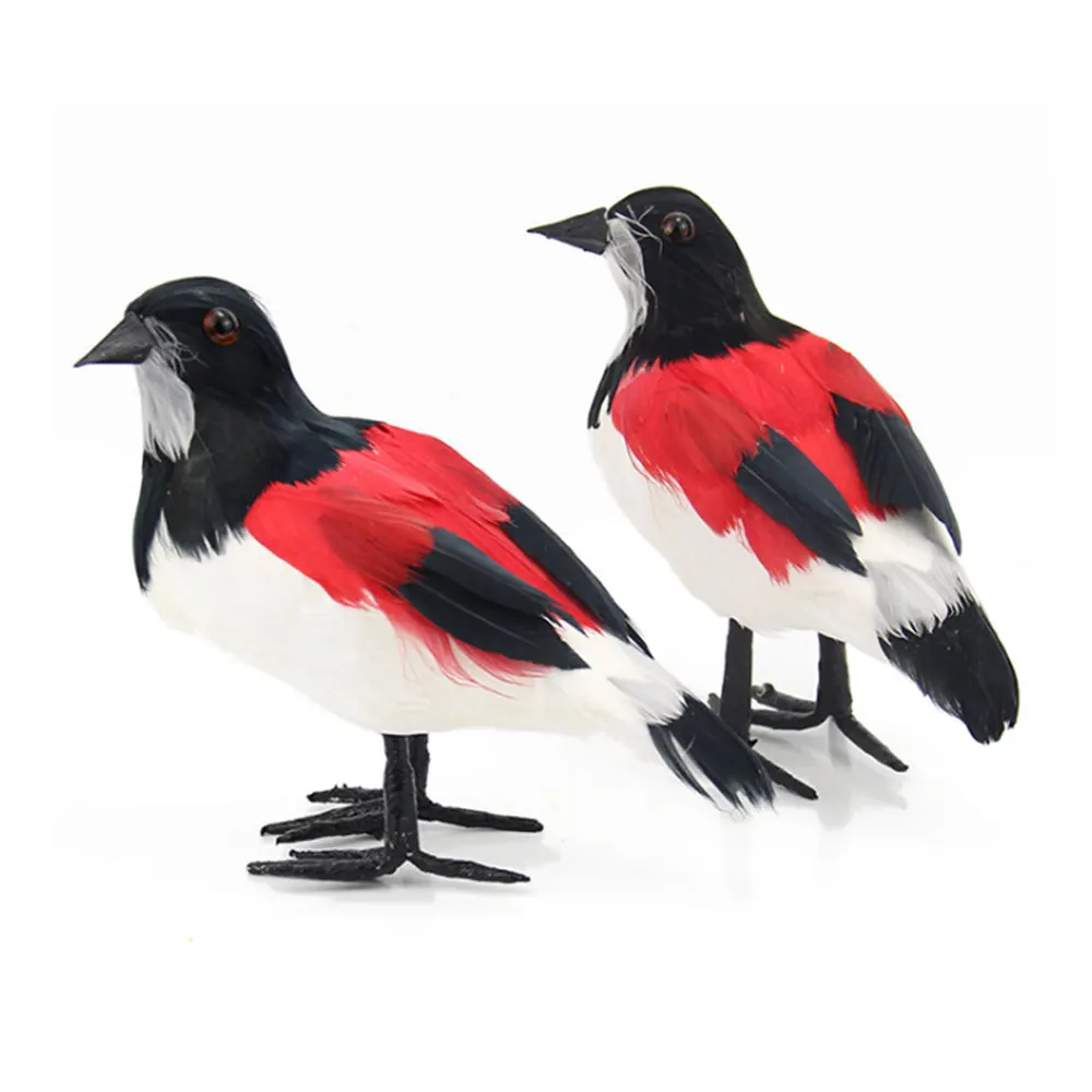 Новое Искусственное перо Статуэтка голубей стоящая птица двор Декор Детская