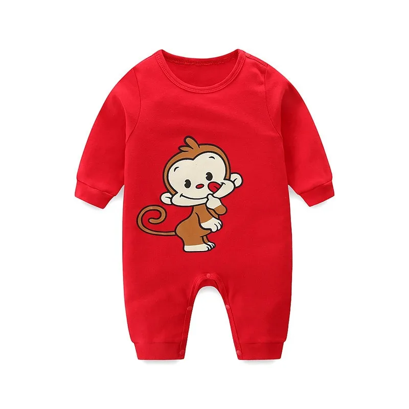 Baby Clothes Brand Infantil Long Sleeve Jumpsuit Winter Girl Climb Clothing Cartoon Costume Pure Cotton Boy Romper | Детская одежда и