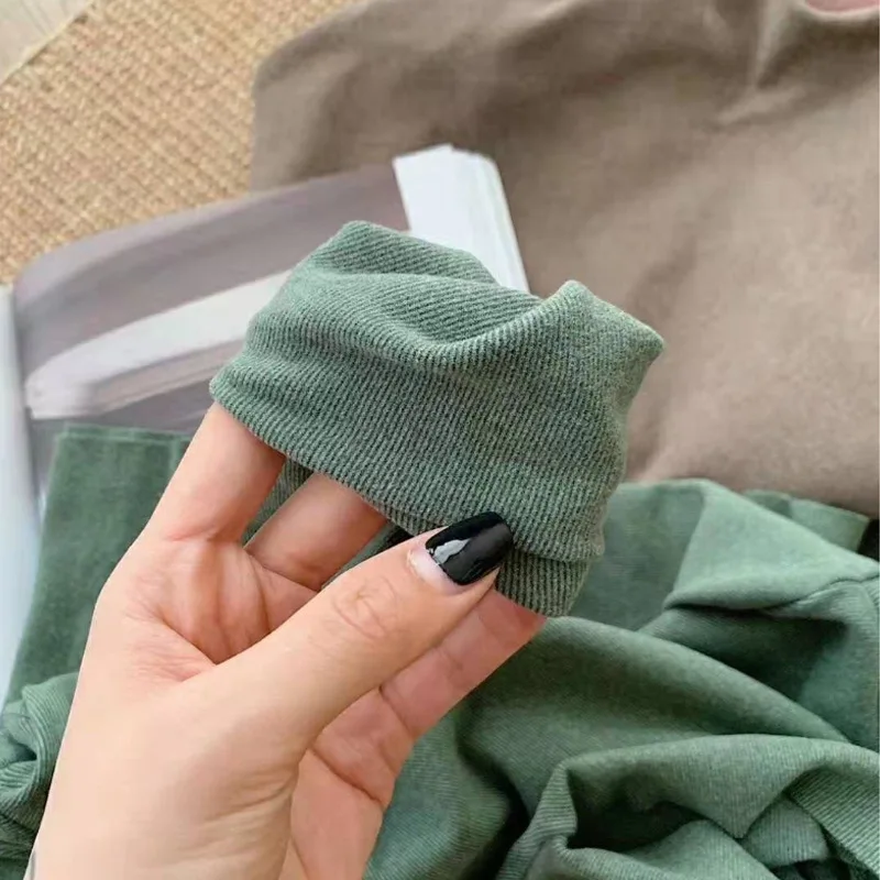 

Winter Fashion Turtleneck Women Korean VersionAll-Match Solid Sweater Female Long Sleeve Elegant Ladies Jumpers Sweater Soft