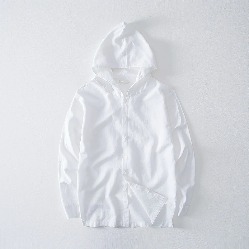 Модные весенние серые льняные рубашки для мужчин с длинным рукавом серая мужская