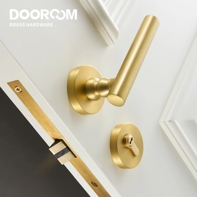 Dooroom латунный дверной замок набор современный скандинавский интерьер спальня