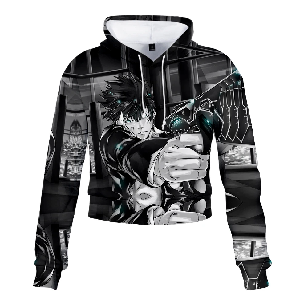 Psycho-Pass Southside женские сексуальные милые кроп топ толстовки змеиный принт harajuku