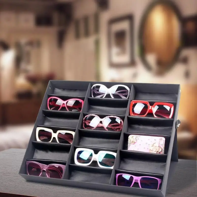 18 решеток Индивидуальная коробка для отображения солнцезащитных очков изящный