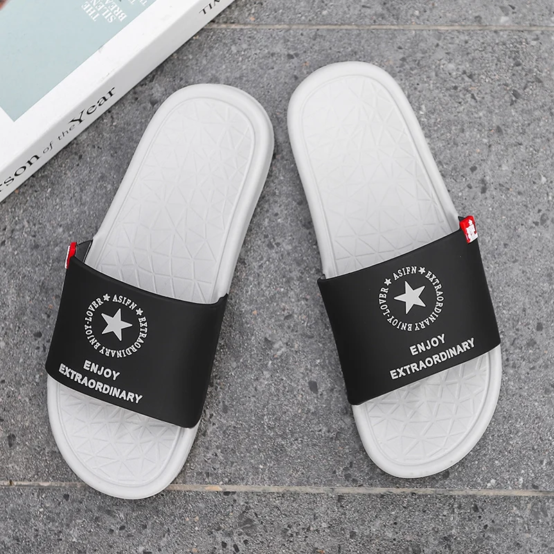 Шлепанцы из ЭВА для мужчин и женщин Мягкая Повседневная летняя обувь пар в черно