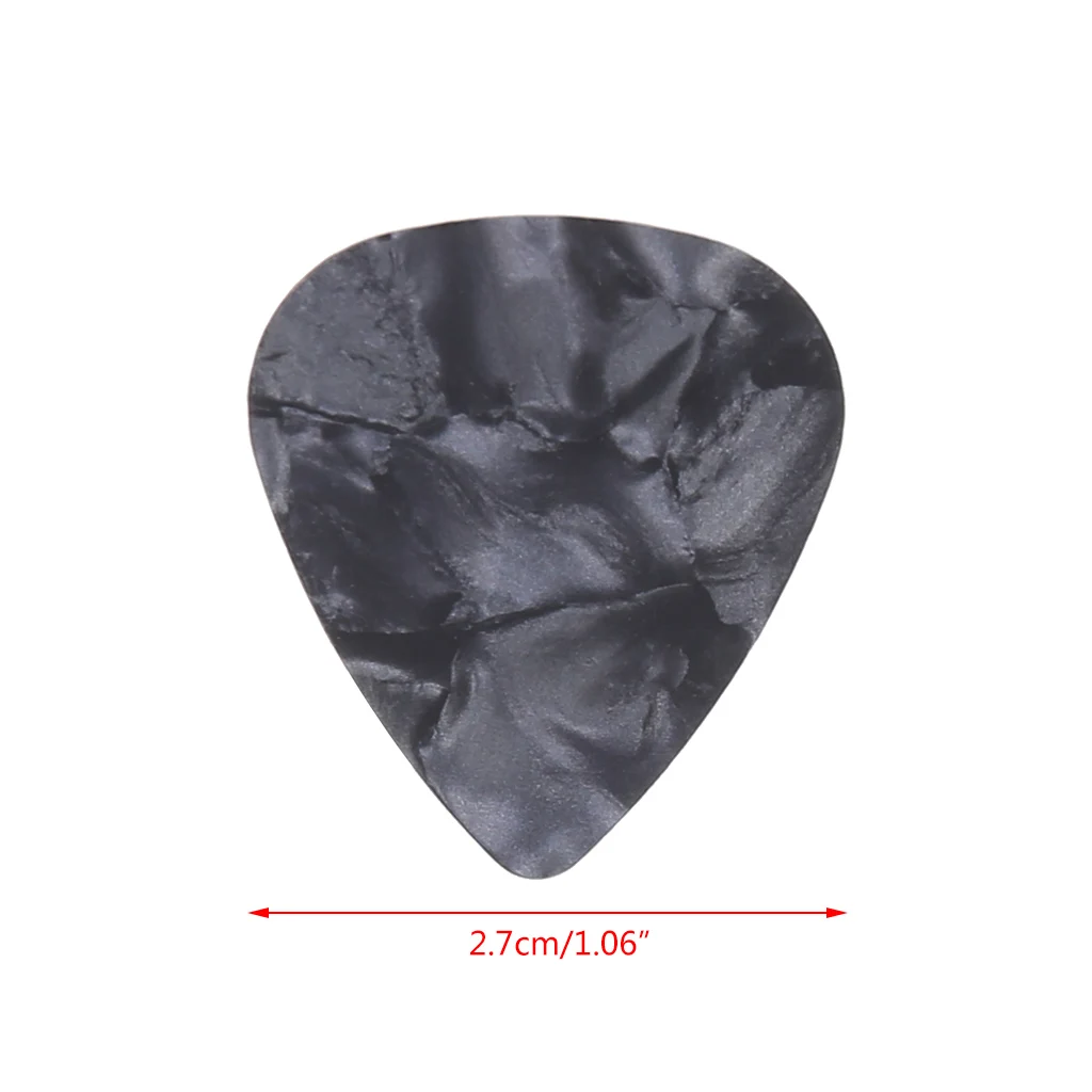 

Guitar Pick Plectrum 100pcs Triangle Celluloid Instruments 0.46mm Random Color