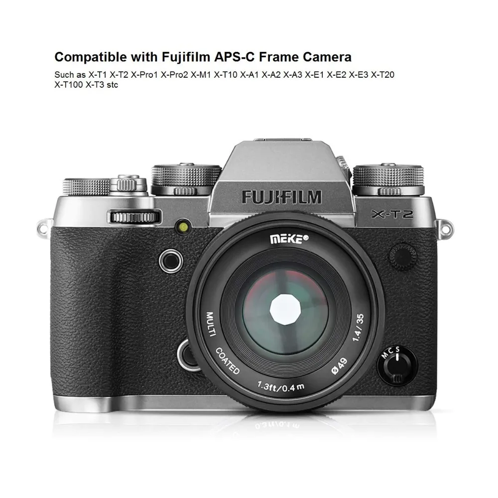 MEIKE MK 35 мм F1.4 фиксированный объектив с большой диафрагмой ручной фокусировки для