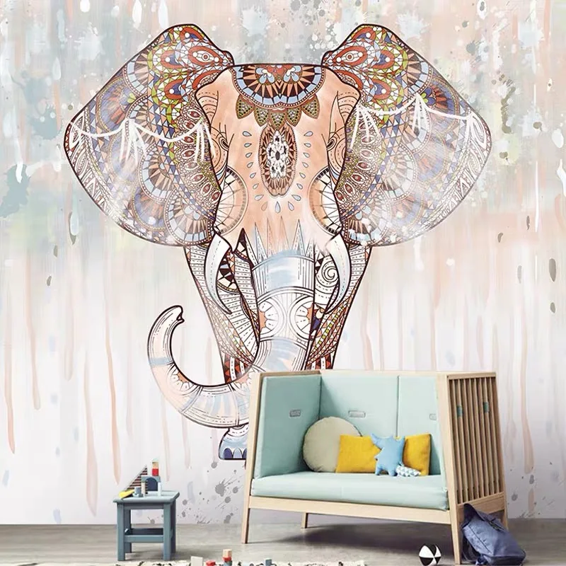 Фото Пользовательские обои Bacaz слон фон для телевизора стена гостиная спальня детская