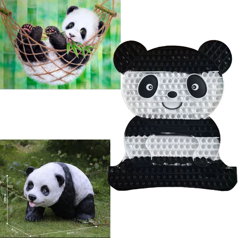 Лидер продаж! Pop it 50 см супер большой размер пузырьковый пузырь панда фиджет