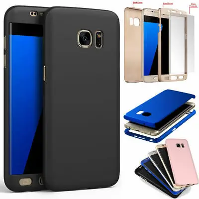 360 Front + Back With Tempered Glass Full PC Hard Case For Samsung Galaxy S7 S6 Note 5 4 3 J5 J7 A3 A5 A7 2017 Cover Phone Cases |