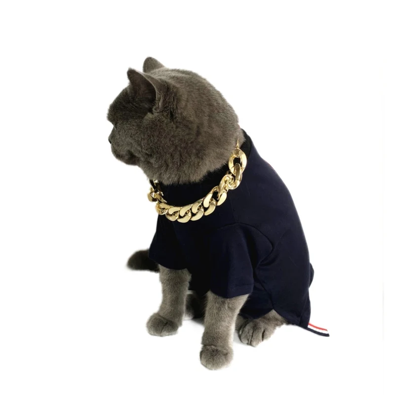 Ошейник для собак толстые ошейники 36 см/45 см позолоченная цепочка пластиковый