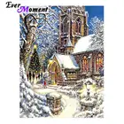 Набор для алмазной живописи с изображением снежного города