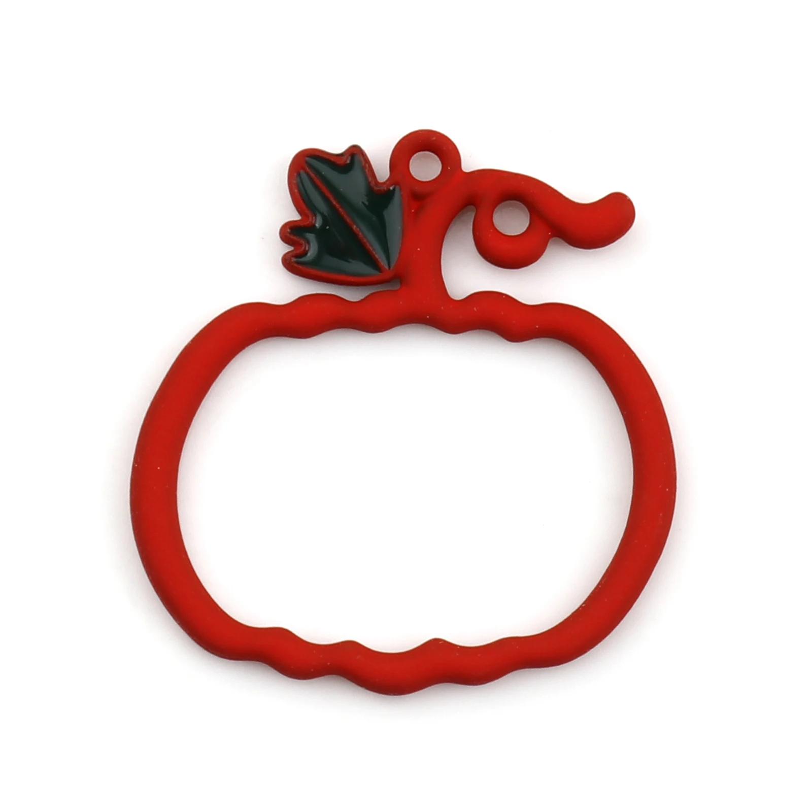 Подвески в виде тыквы на Хэллоуин 10 шт. сплав цинка кофейный красный желтый